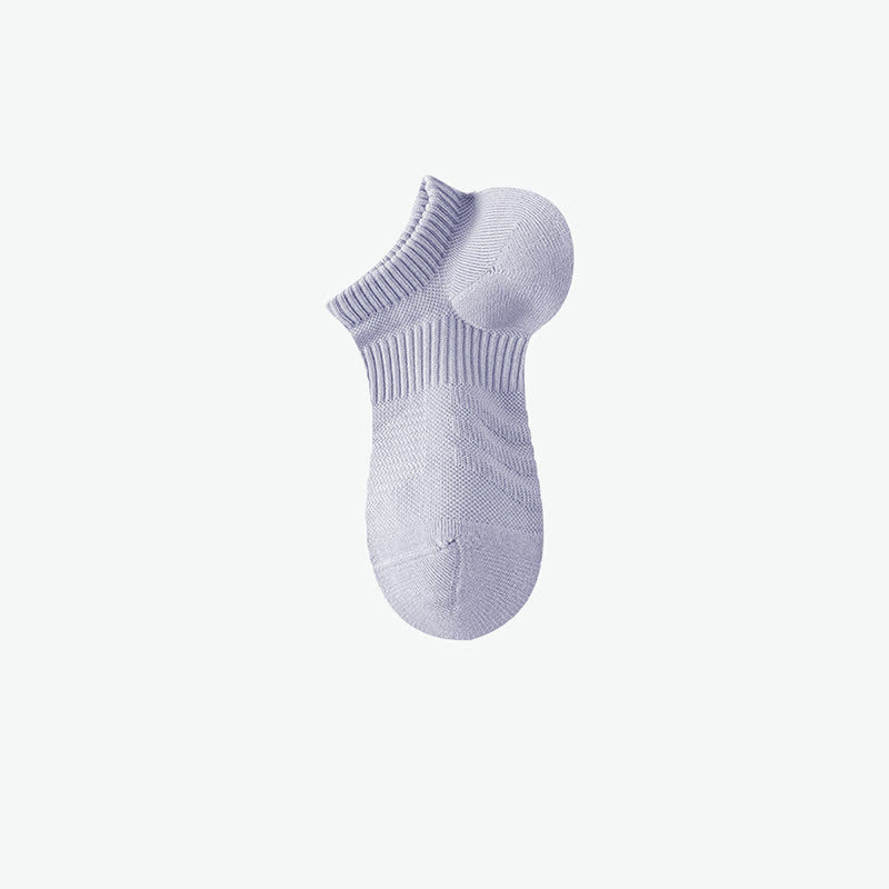 Chaussettes de sport invisibles en coton de couleur unie (7 paires)