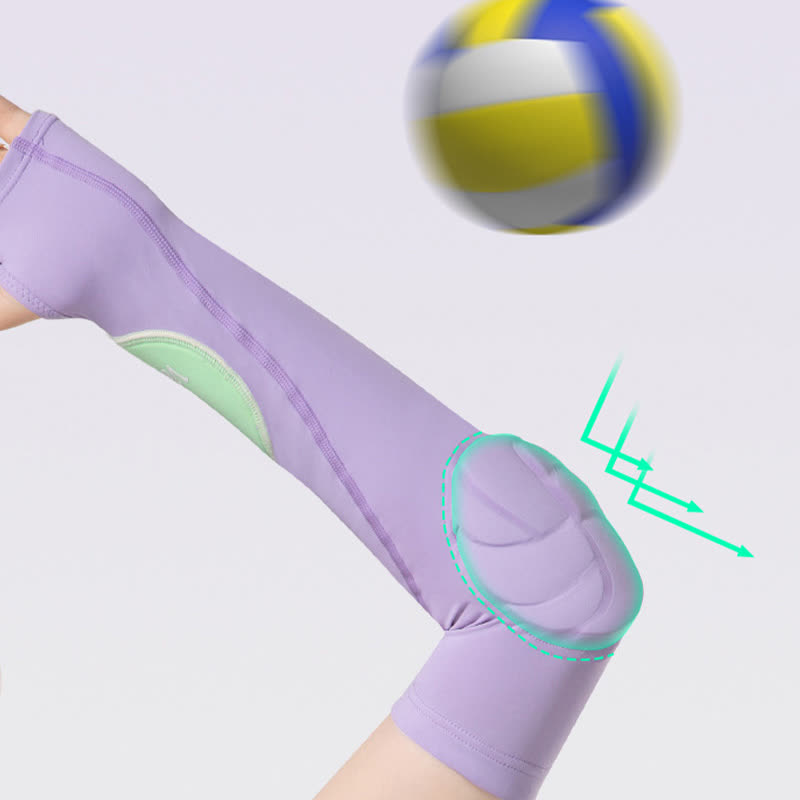 Manchon de compression pour bras de sport avec boucle pour les doigts