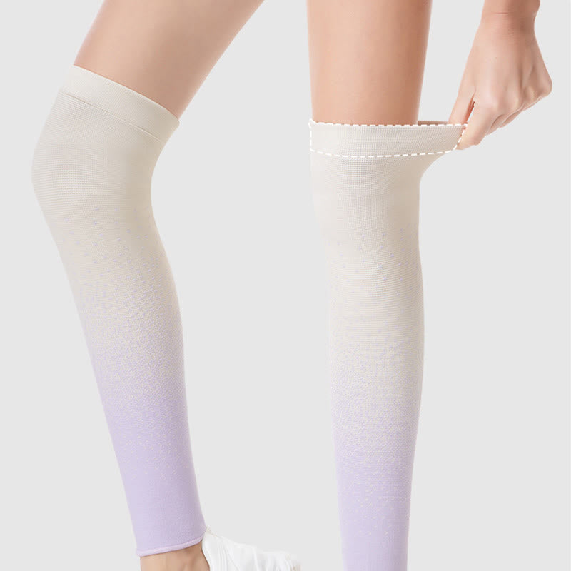 Manchons de cuisse respirants de sport à dégradé de couleurs