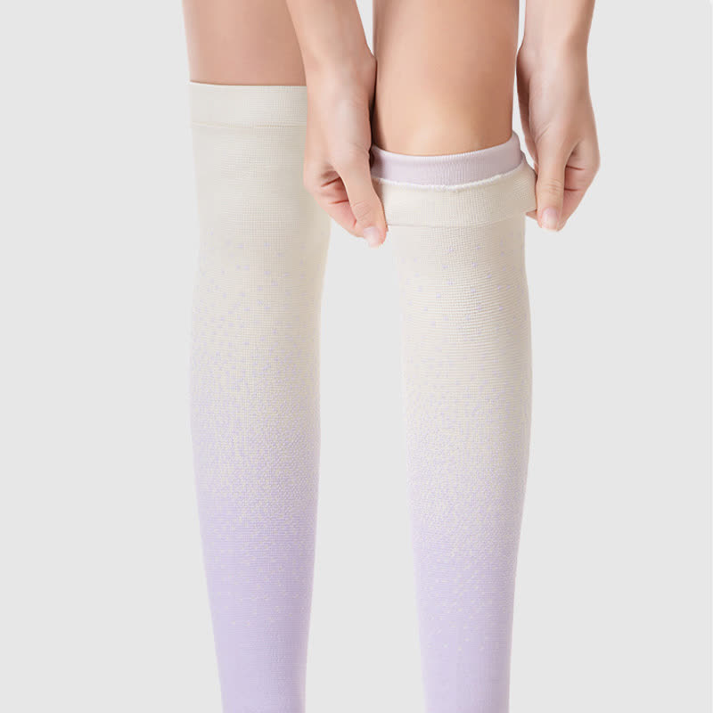 Manchons de cuisse respirants de sport à dégradé de couleurs