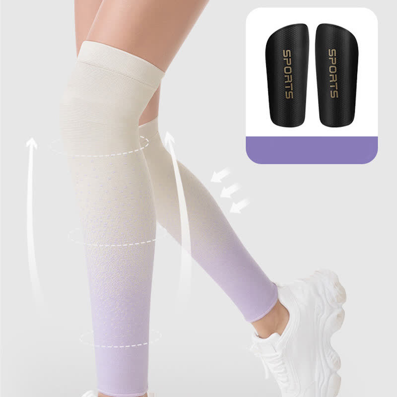 Manchons de cuisse respirants de sport à dégradé de couleurs
