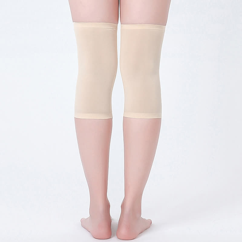 Genouillères antidérapantes en soie de mûrier sans couture