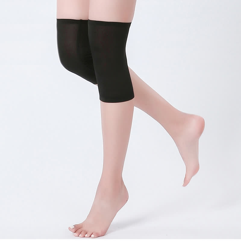 Genouillères antidérapantes en soie de mûrier sans couture
