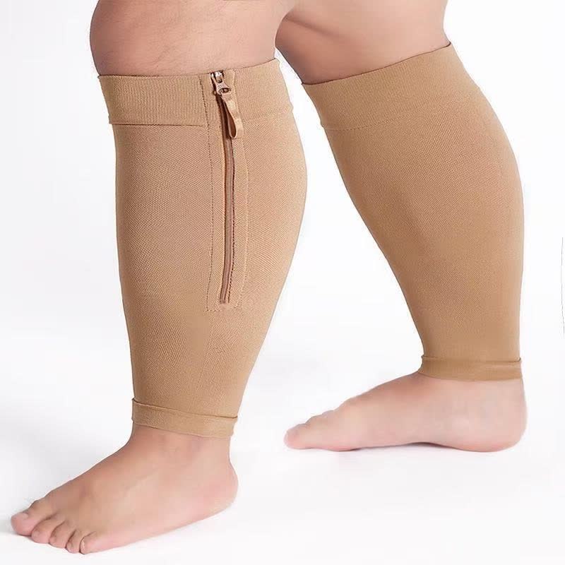 Manchons de compression zippés pour mollets de cyclisme - Nu - Taille unique - image 1