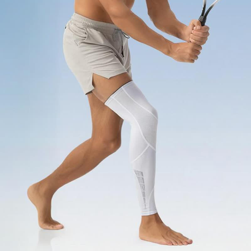 Manchons de compression réfléchissants et antidérapants pour le cyclisme - image 3