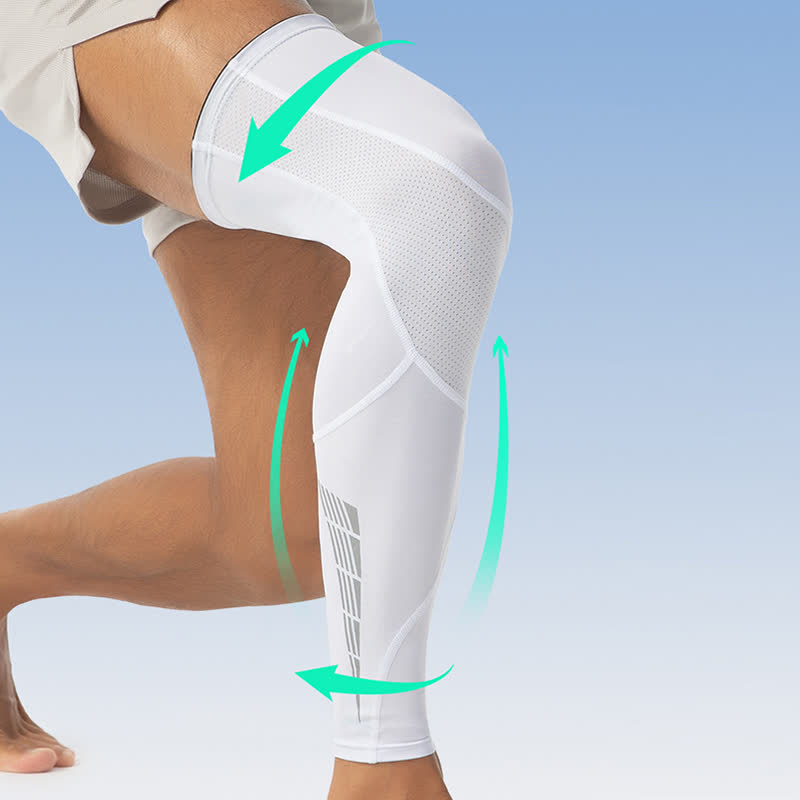 Manchons de compression réfléchissants et antidérapants pour le cyclisme - image 2