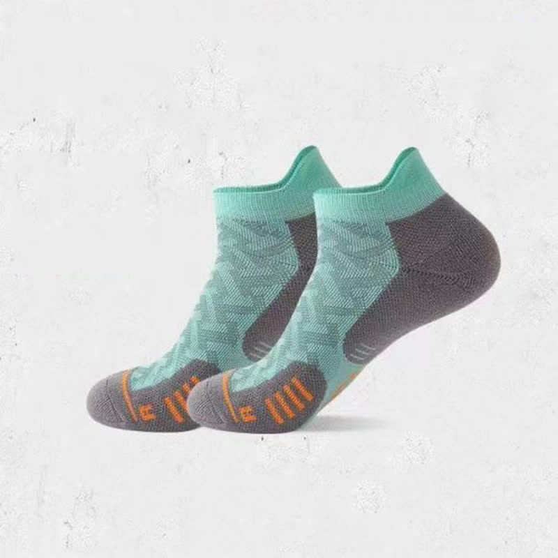 Chaussettes de compression sport à rayures et blocs de couleurs (5 paires) - Vert - EU39-44 (US6-10) - image 6