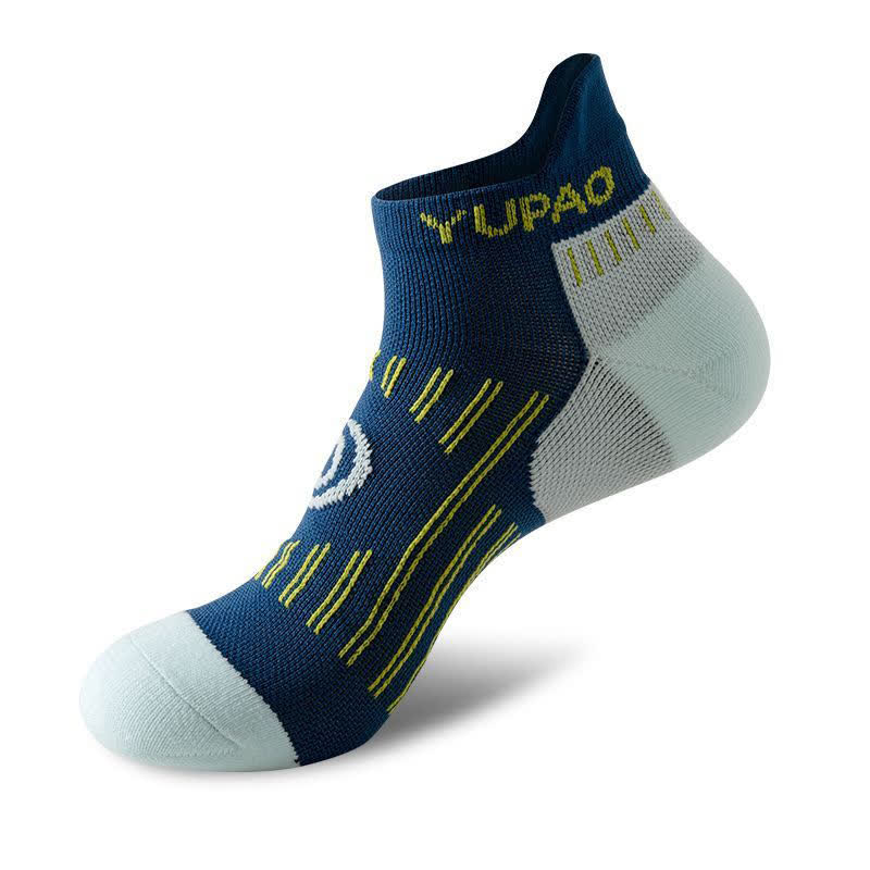 Chaussettes de compression sport grande taille à blocs de couleurs (5 paires) - Bleu marine - EU38-45 (US5-11) - image 8