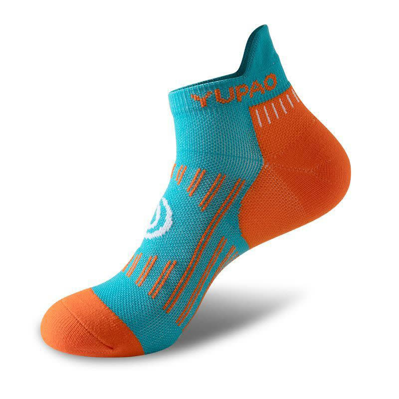Chaussettes de compression sport grande taille à blocs de couleurs (5 paires) - Bleu - EU38-45 (US5-11) - image 12