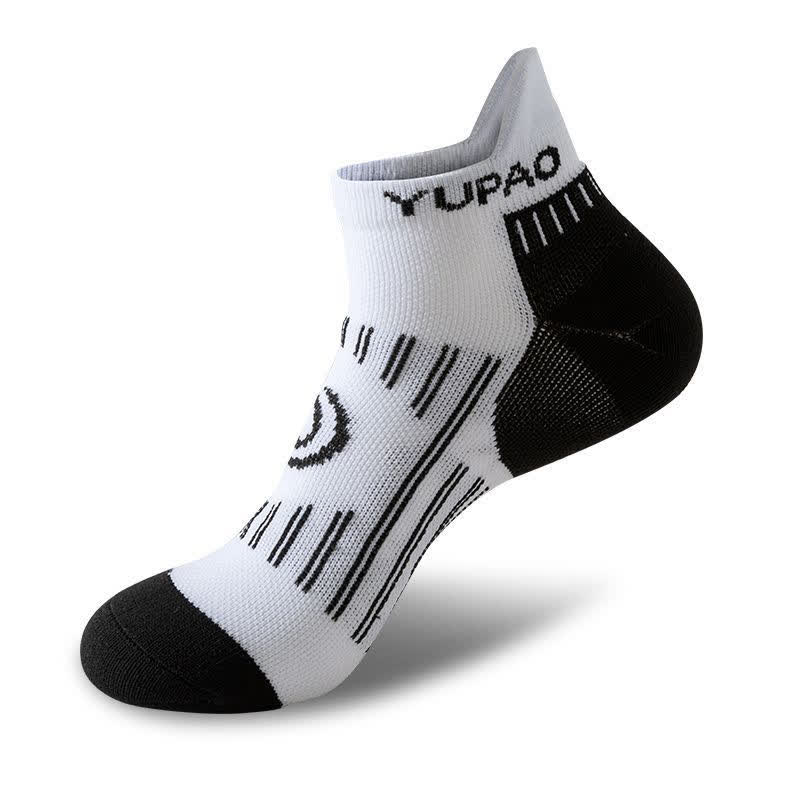 Chaussettes de compression sport grande taille à blocs de couleurs (5 paires) - Blanc - EU38-45 (US5-11) - image 5