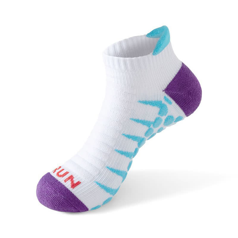 Chaussettes de compression pour chevilles grande taille (5 paires) - Blanc et bleu - EU40-46 (US7-12) - image 8