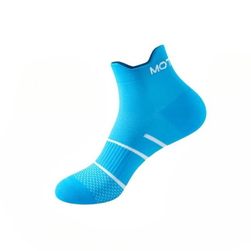 Chaussettes de compression sport à rayures grande taille (6 paires) - Bleu - EU36-44 (US3-10) - image 9