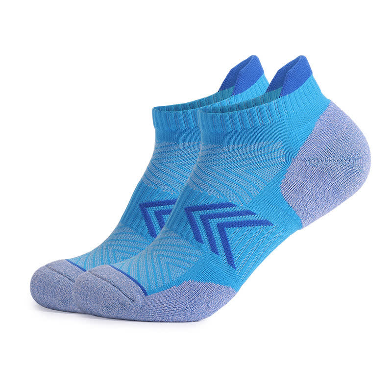 Chaussettes de compression antidérapantes en coton à blocs de couleurs Arrow (6 paires) - Bleu - EU39-42 (US6-8.5) - image 3