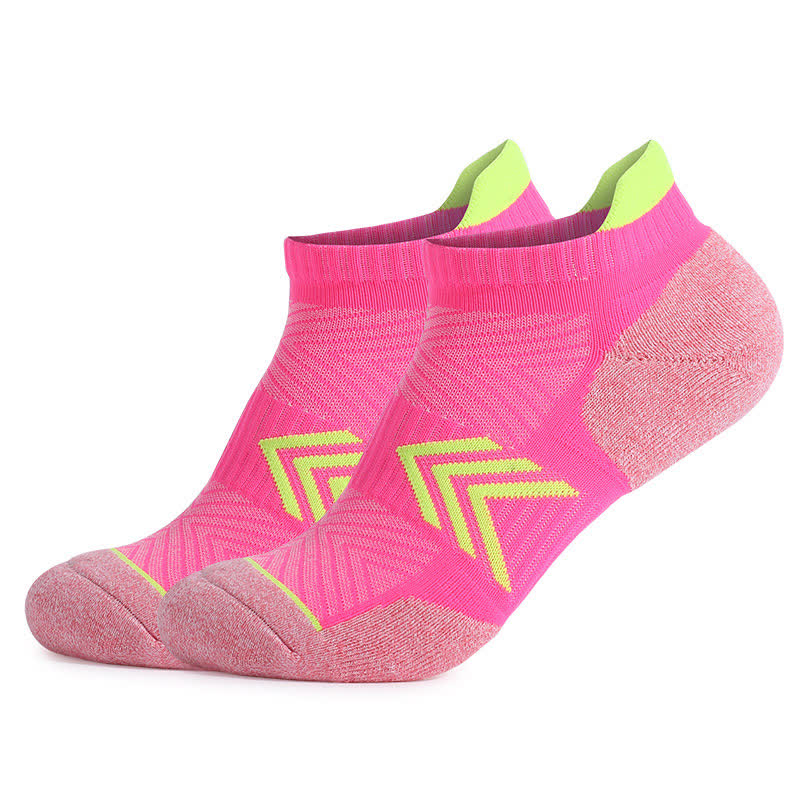 Chaussettes de compression antidérapantes en coton à blocs de couleurs Arrow (6 paires) - Rose - EU39-42 (US6-8.5) - image 9