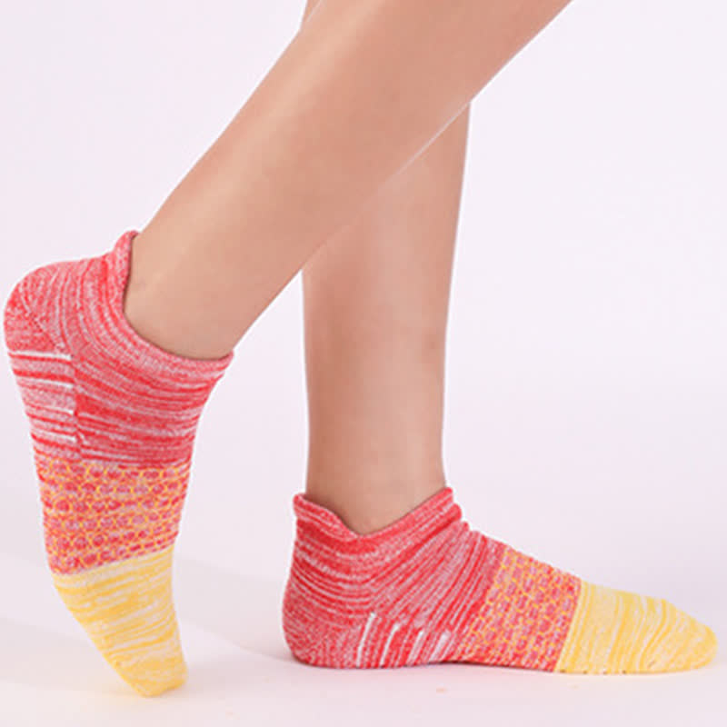 Chaussettes de compression en coton à blocs de couleurs dégradés (8 paires) - image 8
