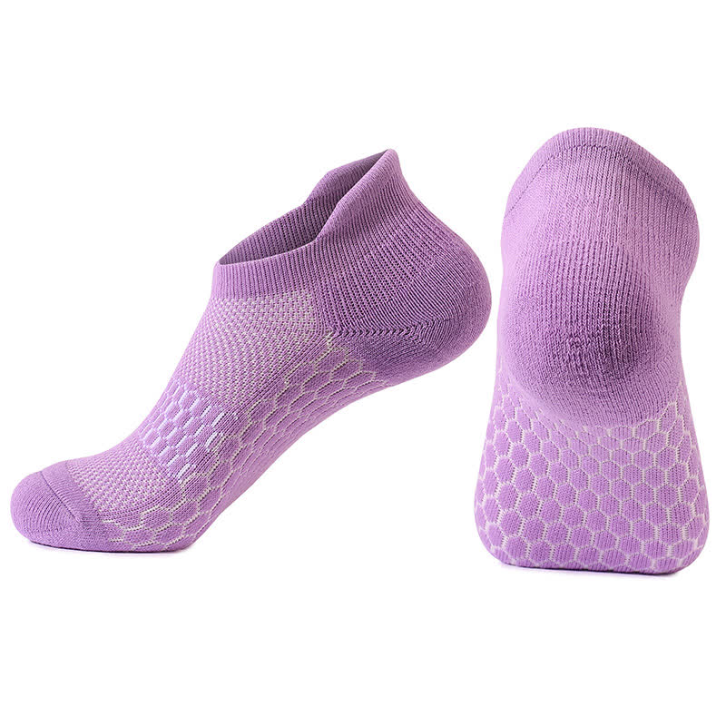 Chaussettes de compression en coton à blocs de couleurs dégradés (8 paires) - Violet - EU39-42 (US6-8.5) - image 14