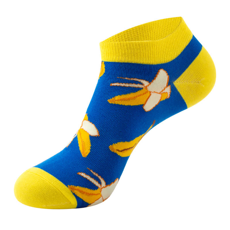 Chaussettes à la cheville colorées (6 paires) - Bleu - EU36-42 (US3-8.5) - image 6