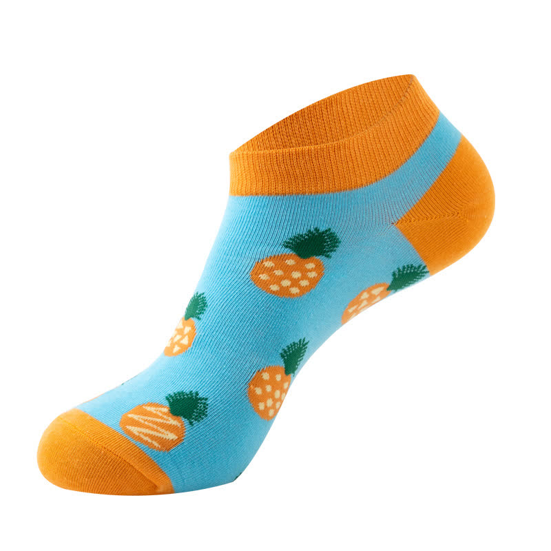 Chaussettes montantes Fun Fruit Series (6 paires) - Bleu clair - EU36-42 (US3-8.5) - image 10