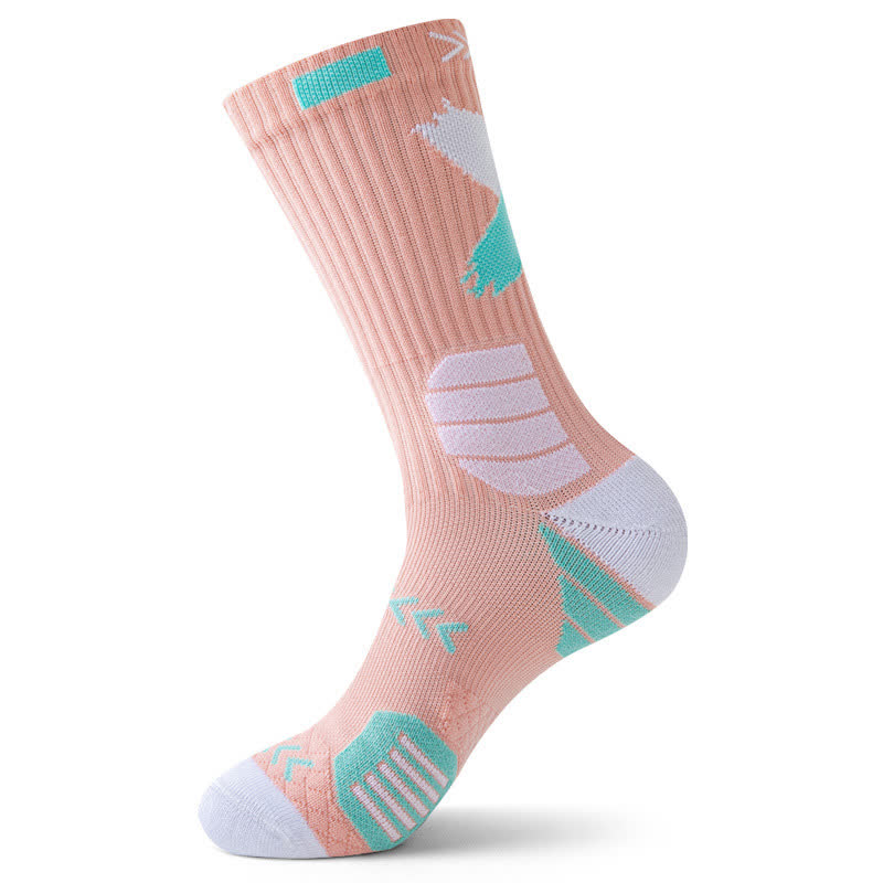 Chaussettes de sport à imprimé graphique Arrow (5 paires) - Rose - EU39-44 (US6-10) - image 5