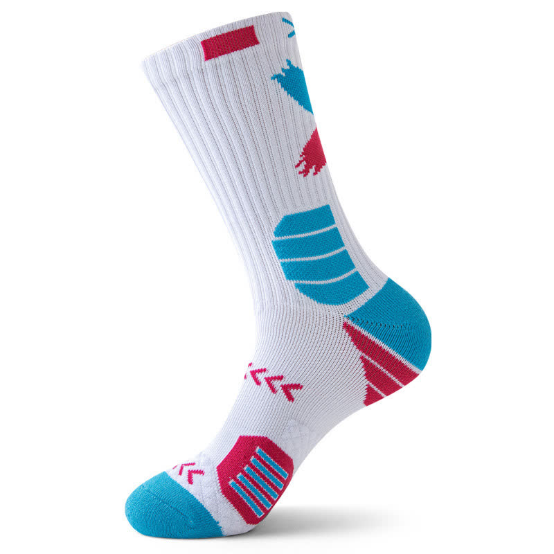 Chaussettes de sport à imprimé graphique Arrow (5 paires) - Bleu et rouge - EU39-44 (US6-10) - image 13