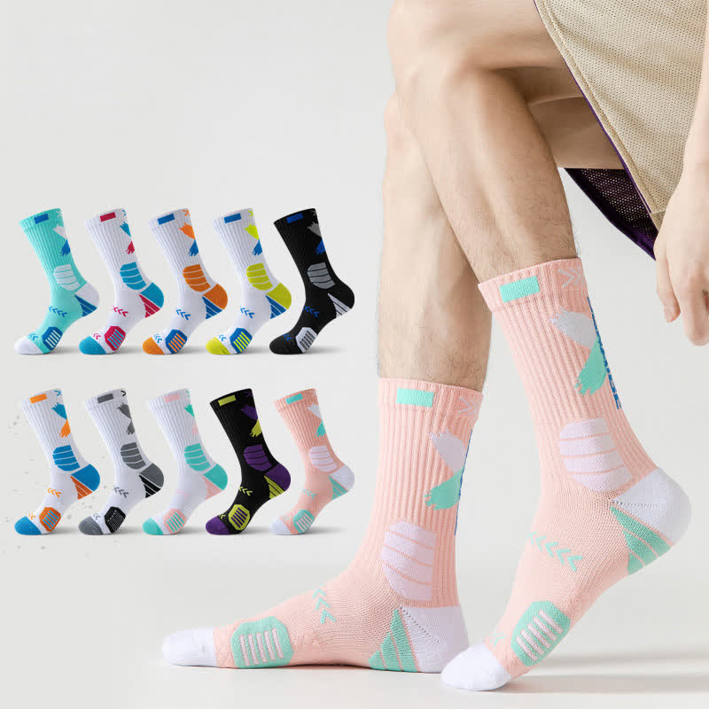 Chaussettes de sport à imprimé graphique Arrow (5 paires) - image 1