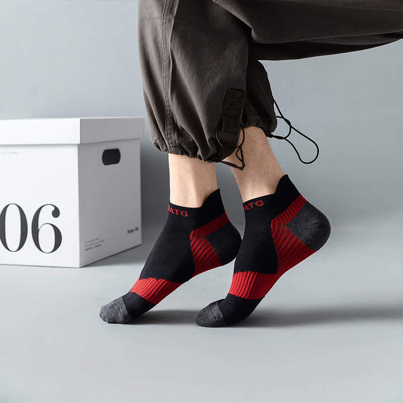 Chaussettes de compression à imprimé lettre colorblock (5 paires) - image 4