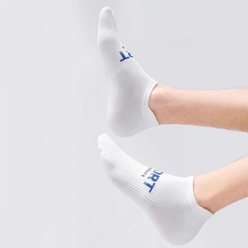 Chaussettes respirantes à imprimé lettre de couleur unie (6 paires) - Blanc - EU38-45 (US5-11) - image 5