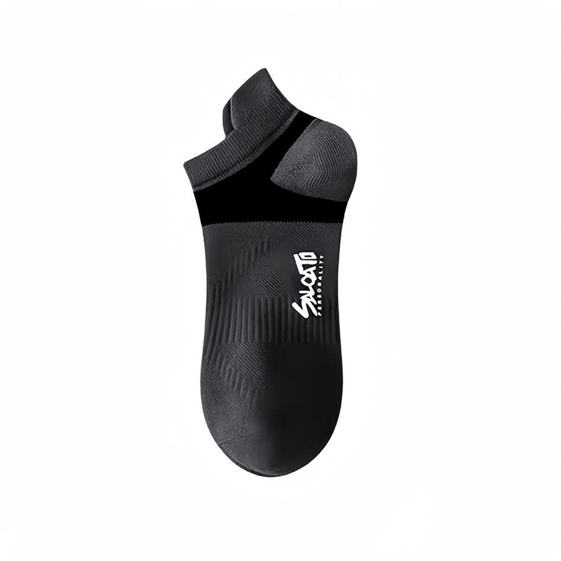 Chaussettes de compression athlétiques en coton anti-ampoules (5 paires) - Gris - EU39-44 (US6-10) - image 7