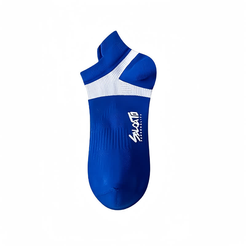 Chaussettes de compression athlétiques en coton anti-ampoules (5 paires) - Bleu - EU39-44 (US6-10) - image 11