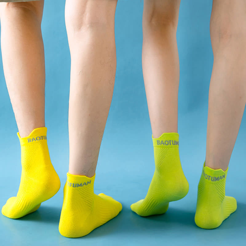 Chaussettes de sport de compression en coton de la série Bright Color (9 paires) - image 3