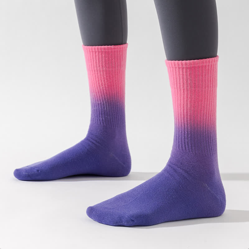 Chaussettes de compression à blocs de couleurs dégradés (6 paires) - image 14
