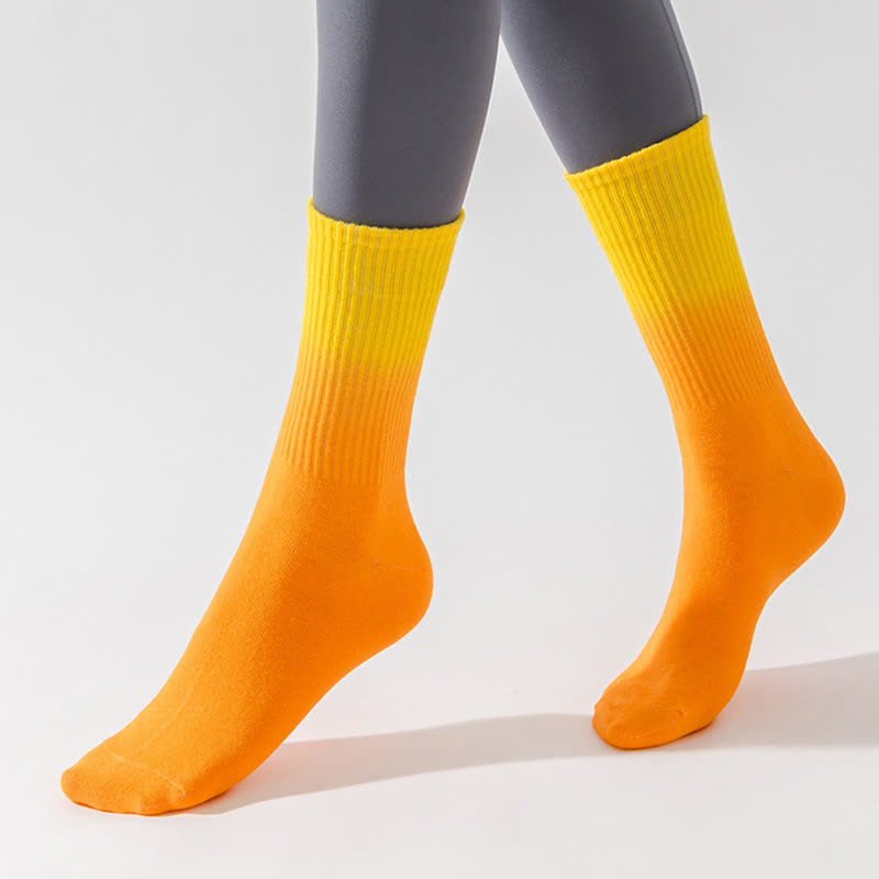 Chaussettes de compression à blocs de couleurs dégradés (6 paires) - image 6