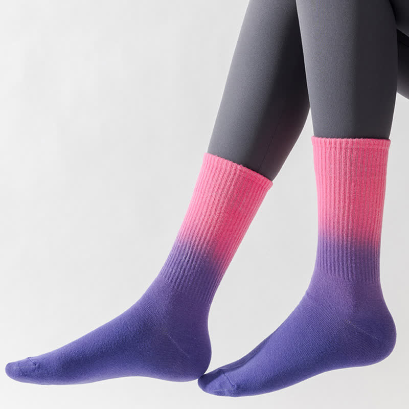 Chaussettes de compression à blocs de couleurs dégradés (6 paires) - image 15