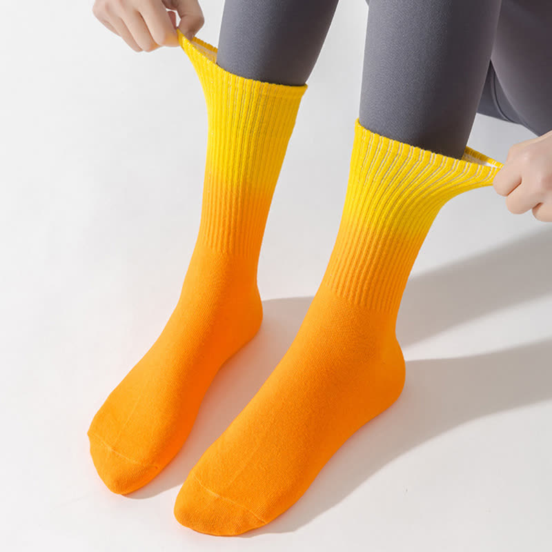 Chaussettes de compression à blocs de couleurs dégradés (6 paires) - image 5