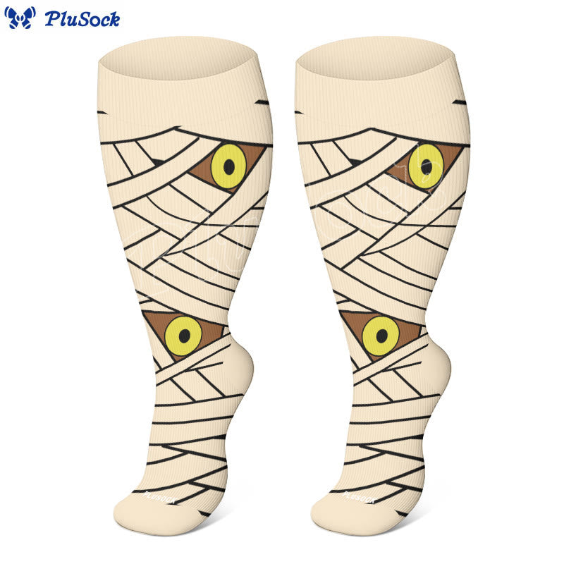 Chaussettes de compression Halloween grande taille (3 paires) - image 5