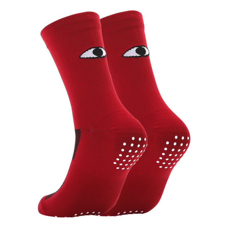 Chaussettes de compression à imprimé yeux (6 paires) - Rouge - EU40-45 (US7-11) - image 3