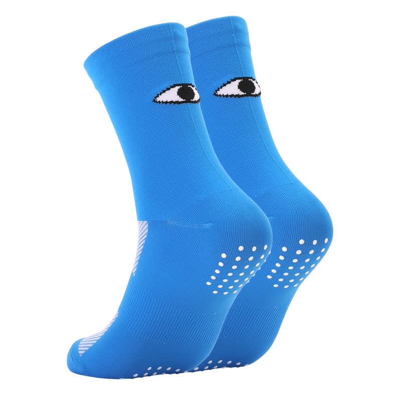 Chaussettes de compression à imprimé yeux (6 paires) - Bleu - EU40-45 (US7-11) - image 10