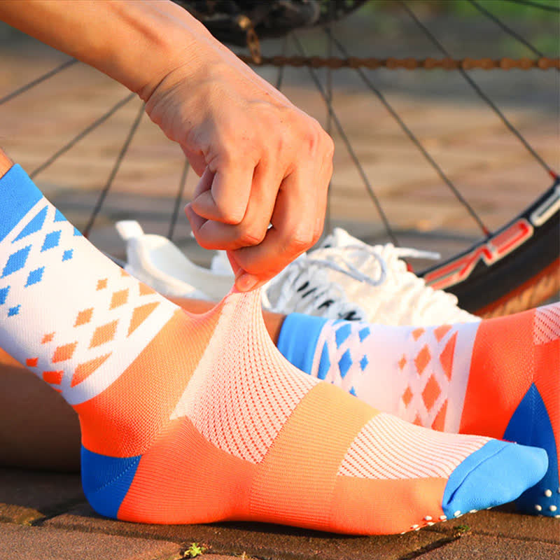 Chaussettes de compression à blocs de couleurs graphiques (6 paires) - image 4