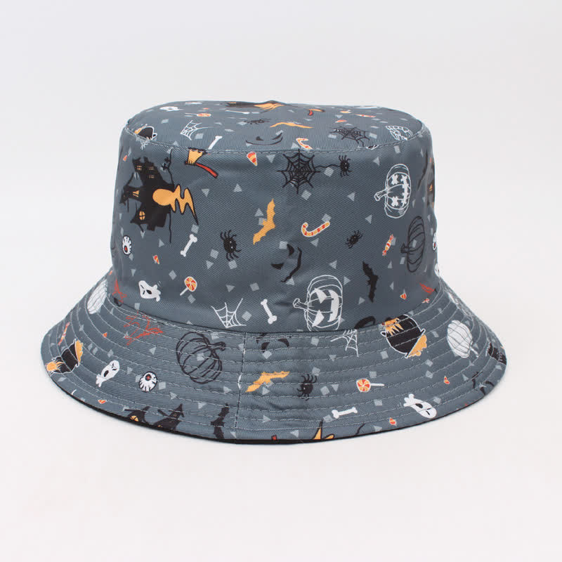 Chapeau bob grande taille à imprimé effrayant pour Halloween - G - Taille unique - image 9