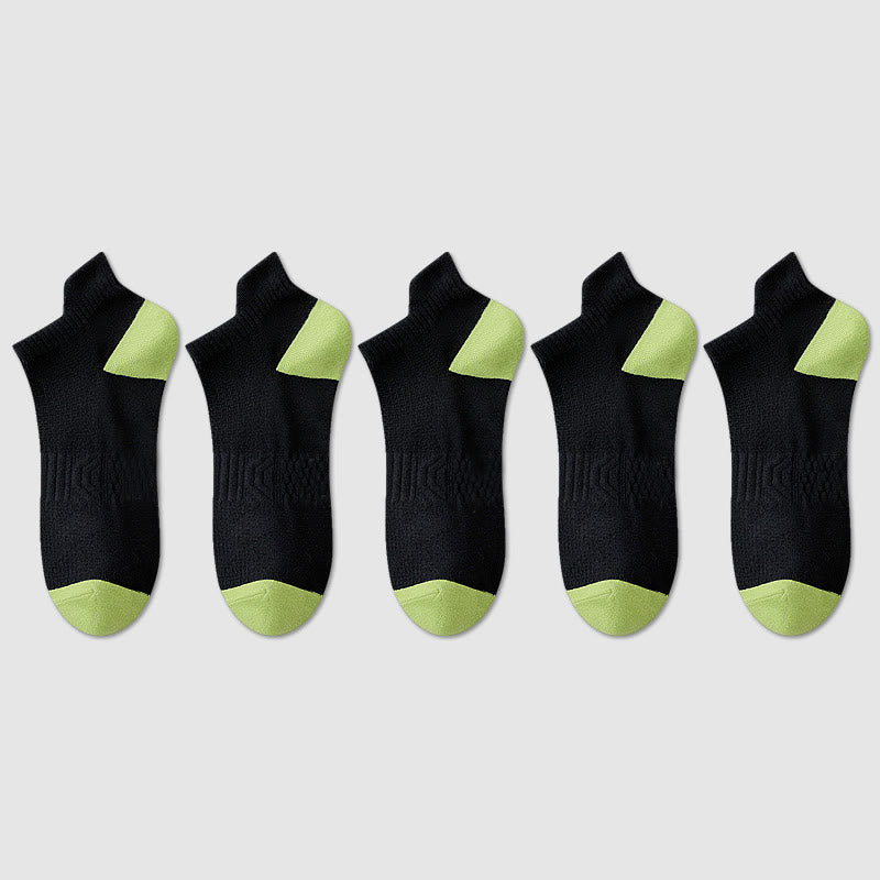 Chaussettes de compression respirantes en coton et maille anti-transpiration (5 paires) - image 8