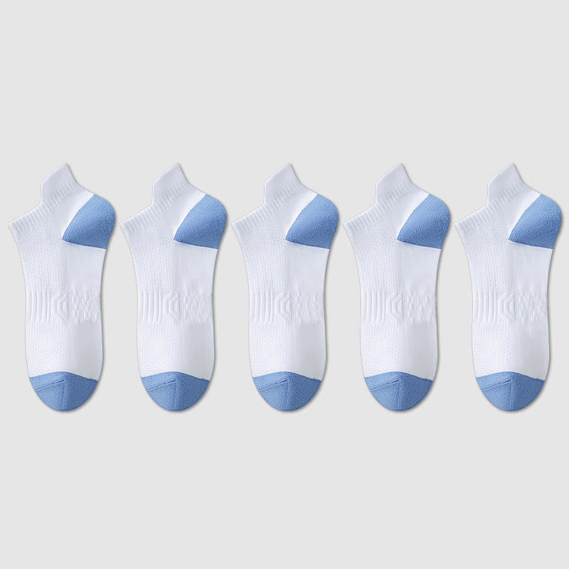 Chaussettes de compression respirantes en coton et maille anti-transpiration (5 paires) - image 9