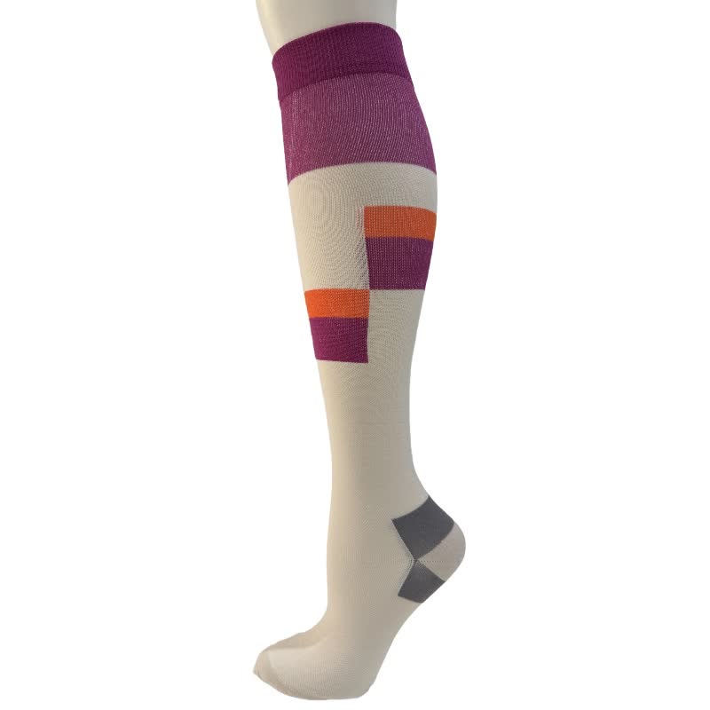 Chaussettes de compression hautes à rayures et cœurs libellules (6 paires) - F - S/M - image 6