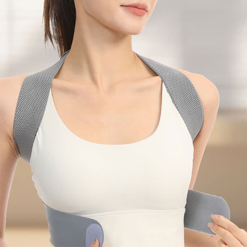 Ceinture correctrice de posture pour le dos gris - image 2