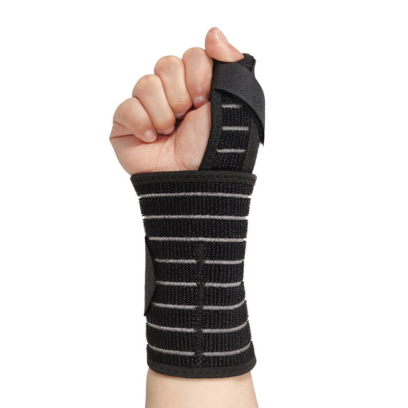 Attelles de compression pour poignets de sport à sangle élastique - Noir - Taille unique - image 1