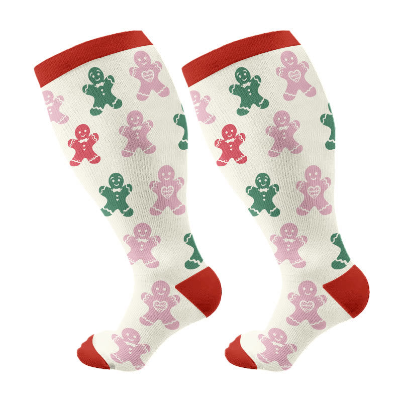 Chaussettes de compression Holiday Spirit grande taille (3 paires) - Beige (1 paire) - 4XL - image 5