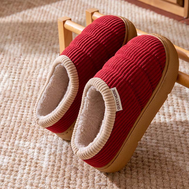 Chaussons simples grande taille pour la maison - Rouge - EU44-45(US9-10) - image 12
