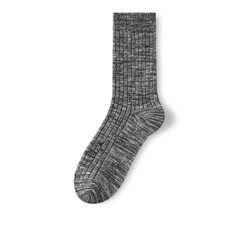 Chaussettes classiques en laine Plusock grande taille (3 paires) - Gris foncé - EU39-44(US6-10) - image 13