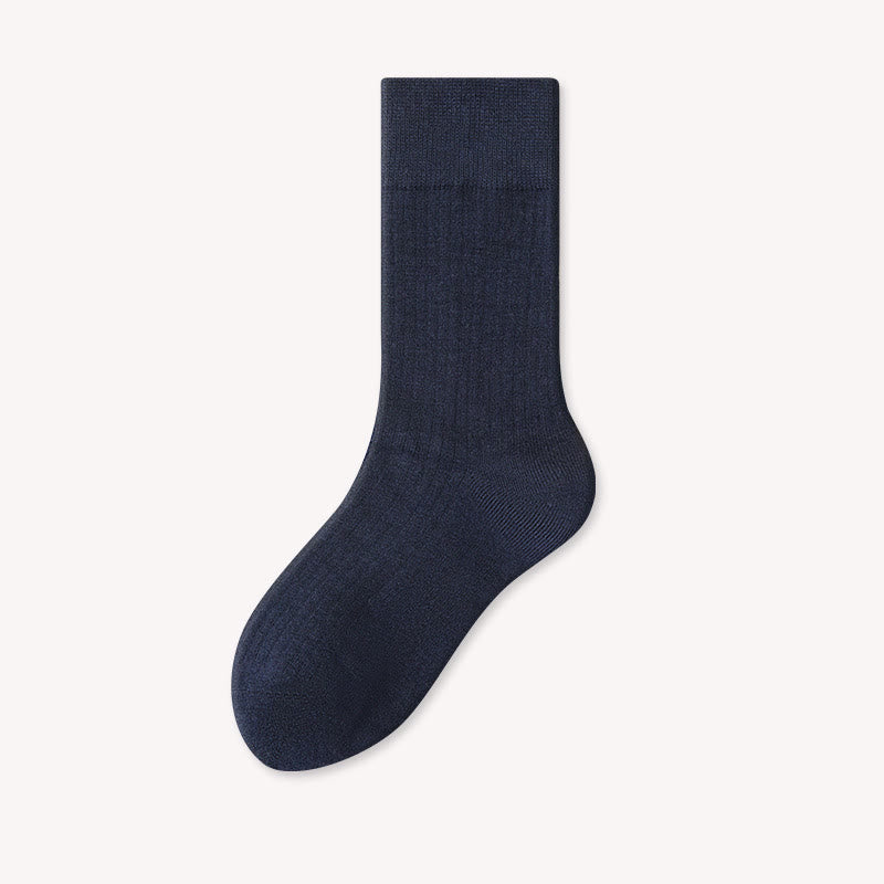 Chaussettes courtes légères et chaudes Plusock grande taille (4 paires) - Bleu marine - EU39-44(US6-10) - image 9