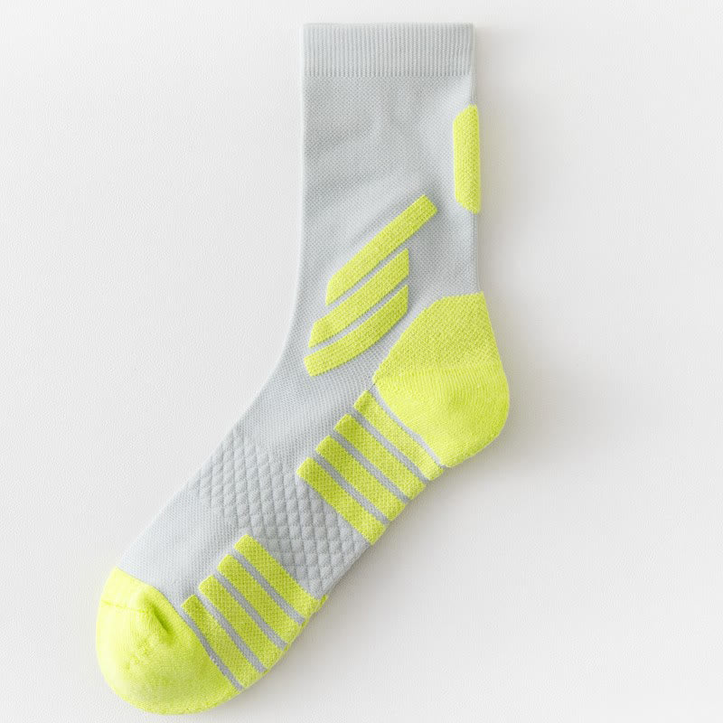 Chaussettes de compression Plusock Plus Size Basketball Quarter (5 paires) - Gris clair - EU39-45(US6-11) - image 11