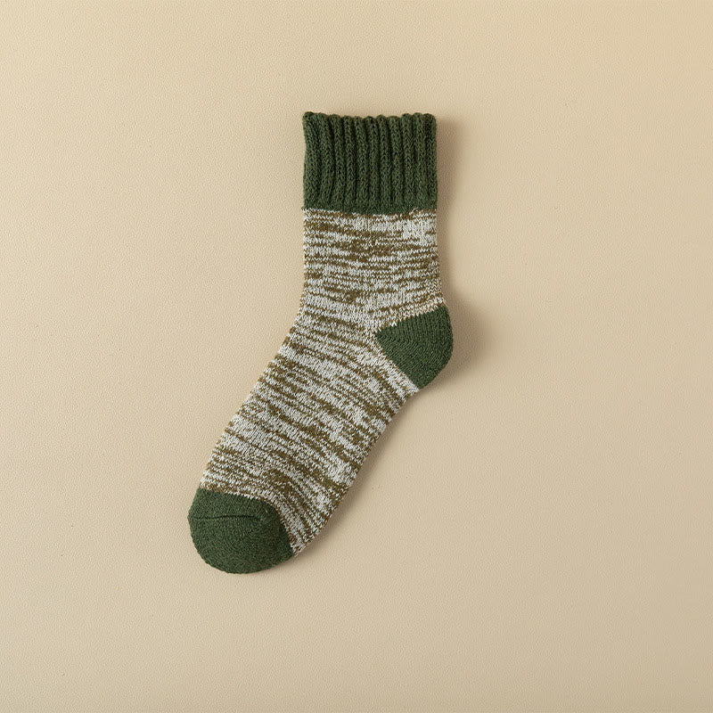 Chaussettes basses en peluche douce grande taille Plusock (5 paires) - Vert armée - EU39-44(US6-10) - image 17
